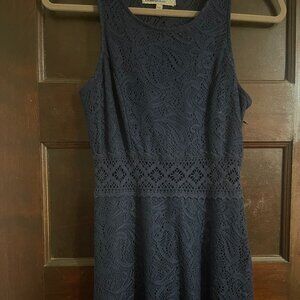 Bailey Blue Lace Maxi Dress Size M, Navy Long Dress